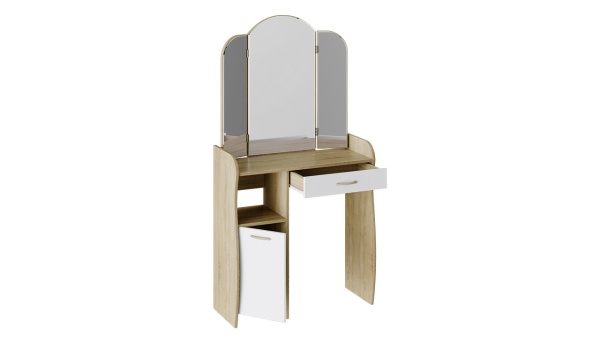 Туалетный Столик с Зеркалом Софи №1 Разные Цвета/Ш-786 × Г-330 × В-1520 мм