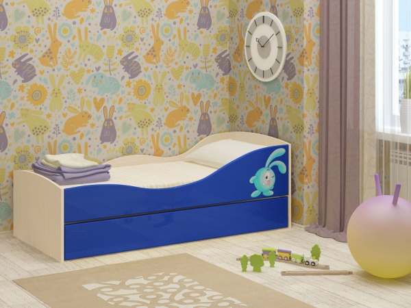 Детская Кровать Юнга-10 МДФ (сп.место 800  x 1600 мм)/Разные Цвета